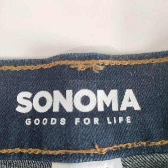 Sonoma Mens 32X30 Dark Wash Regular Every Day Pants NEW - Picture 4 of 14